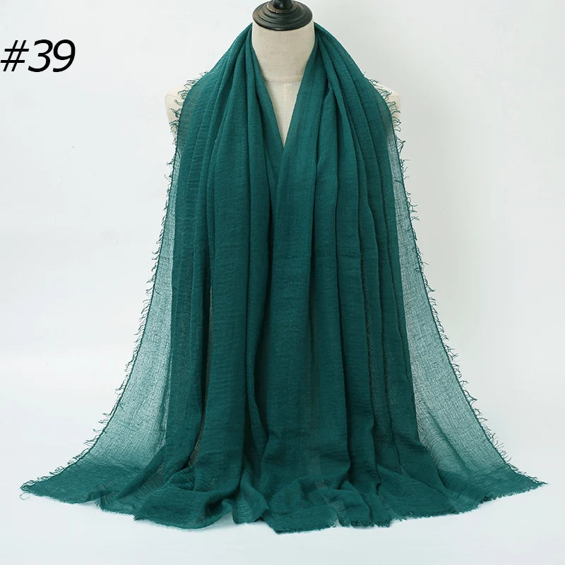 Eleganter Baumwoll-Hijab – Leicht, Atmungsaktiv und Vielseitig
