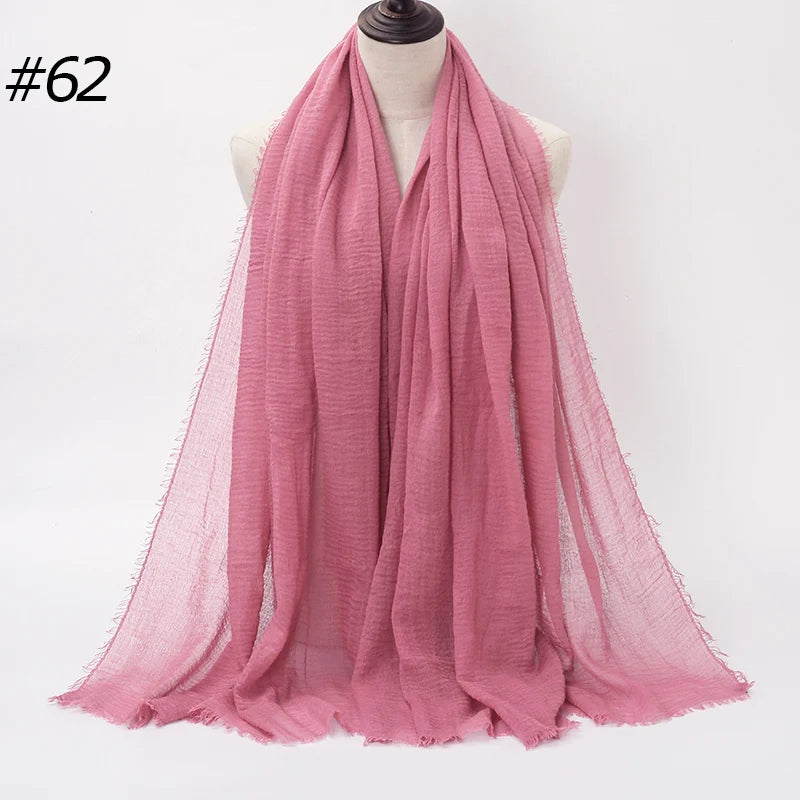 Eleganter Baumwoll-Hijab – Leicht, Atmungsaktiv und Vielseitig