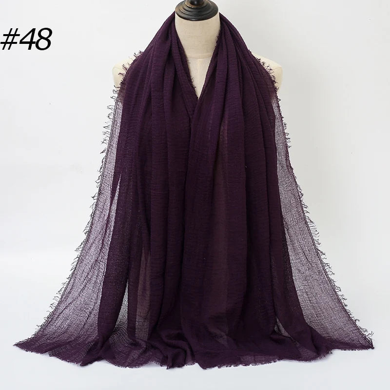 Eleganter Baumwoll-Hijab – Leicht, Atmungsaktiv und Vielseitig
