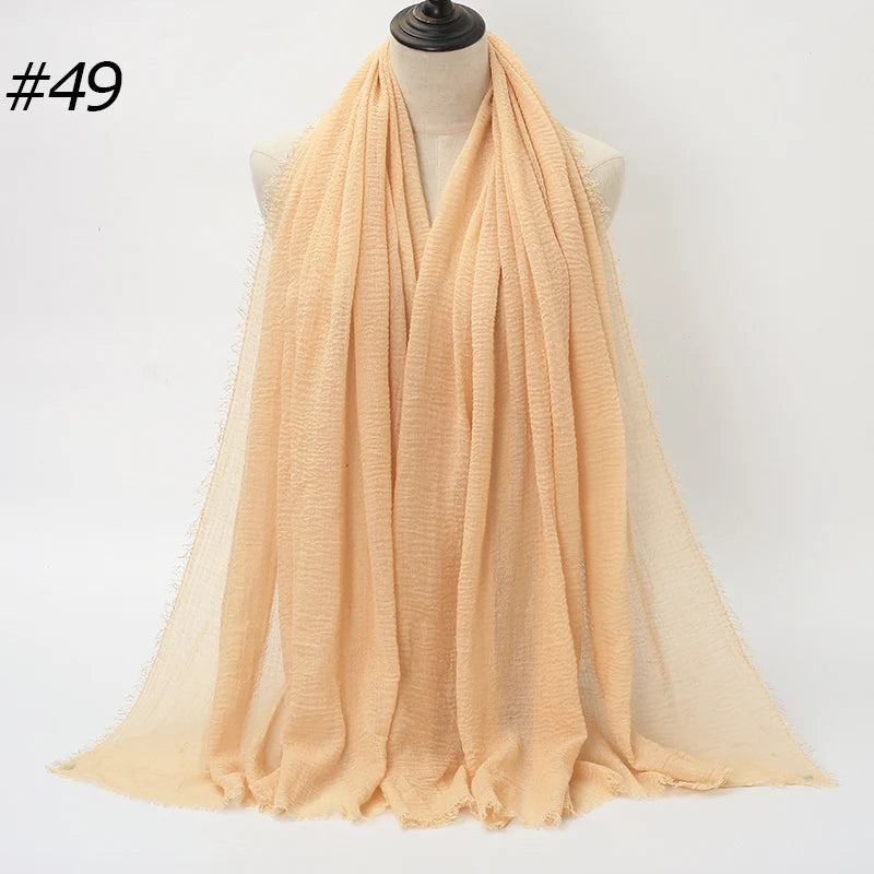 Eleganter Baumwoll-Hijab – Leicht, Atmungsaktiv und Vielseitig