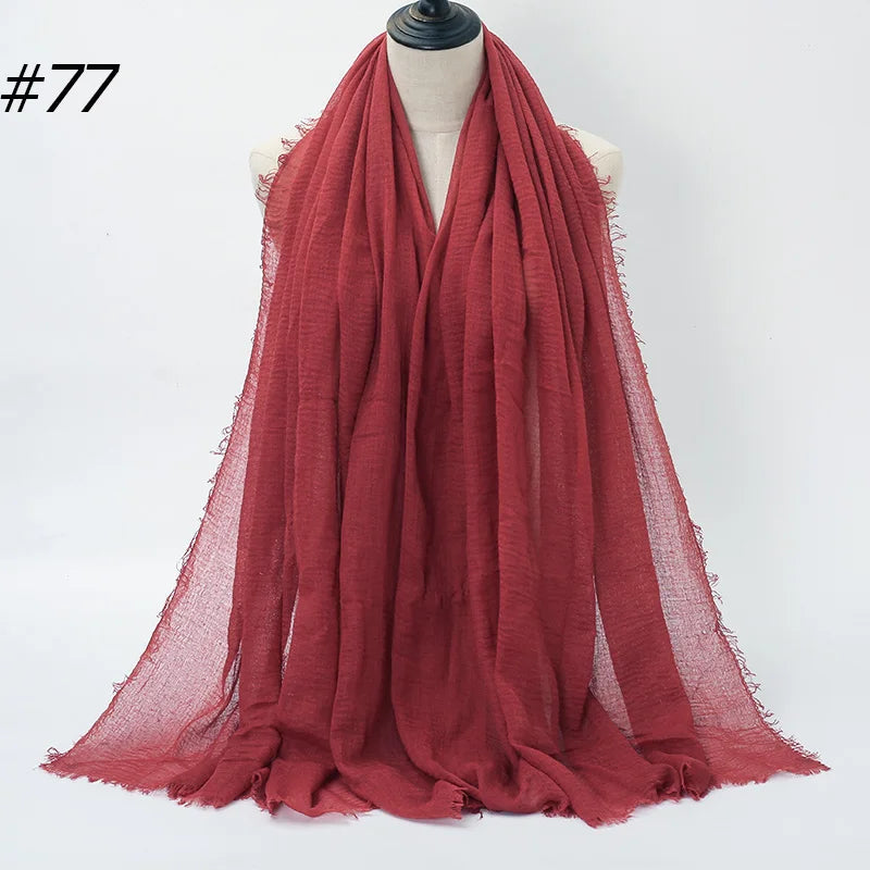 Eleganter Baumwoll-Hijab – Leicht, Atmungsaktiv und Vielseitig