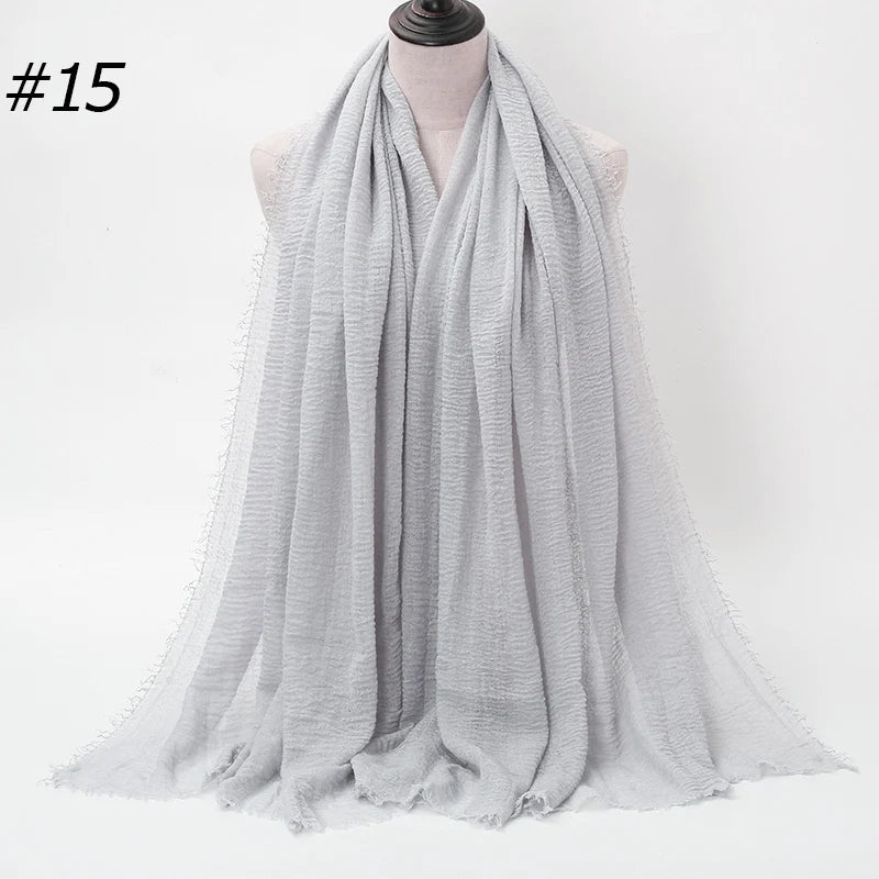 Eleganter Baumwoll-Hijab – Leicht, Atmungsaktiv und Vielseitig