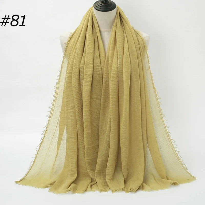 Eleganter Baumwoll-Hijab – Leicht, Atmungsaktiv und Vielseitig