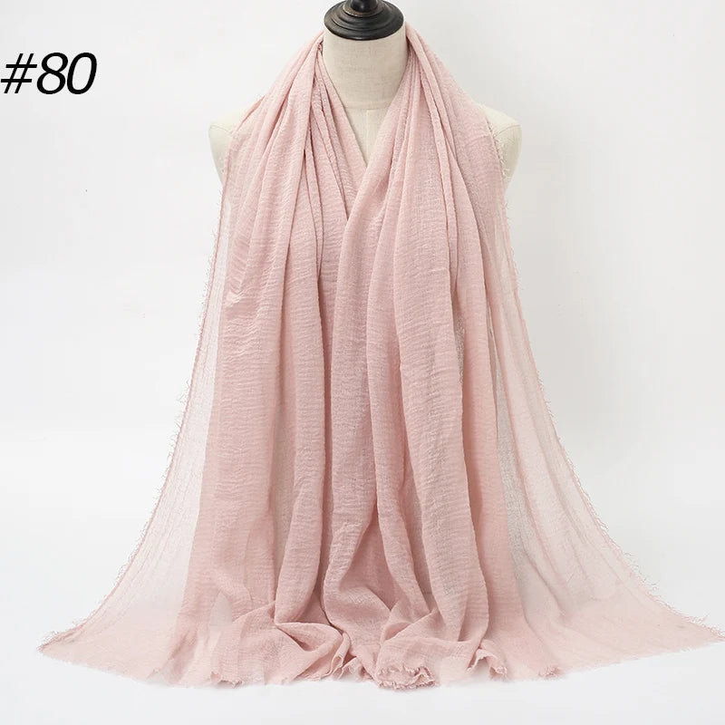 Eleganter Baumwoll-Hijab – Leicht, Atmungsaktiv und Vielseitig
