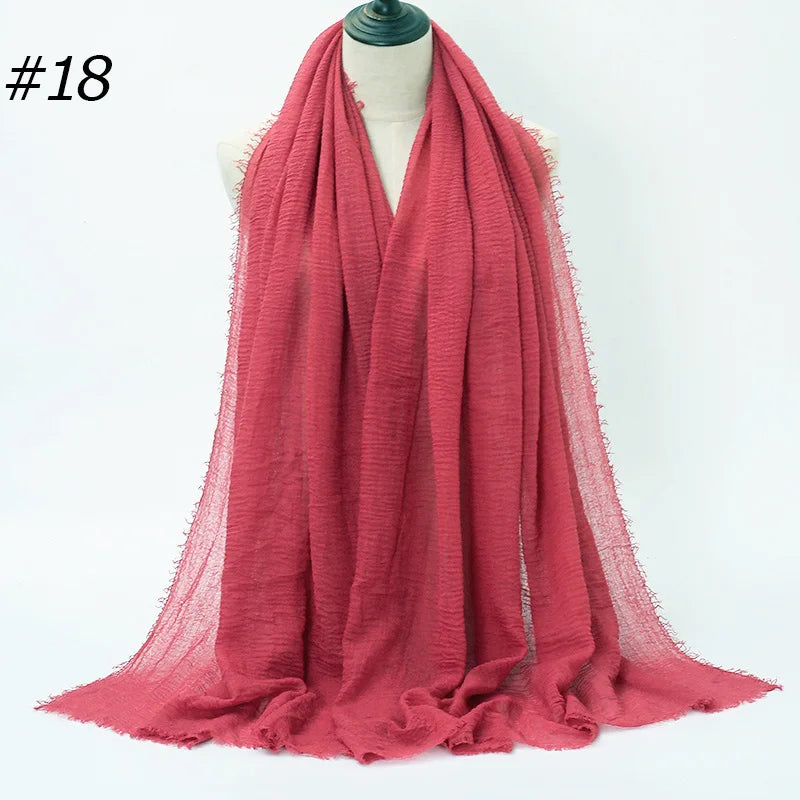 Eleganter Baumwoll-Hijab – Leicht, Atmungsaktiv und Vielseitig