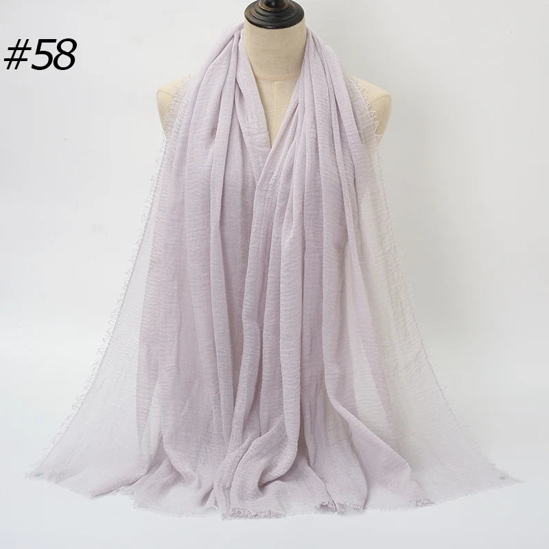 Eleganter Baumwoll-Hijab – Leicht, Atmungsaktiv und Vielseitig