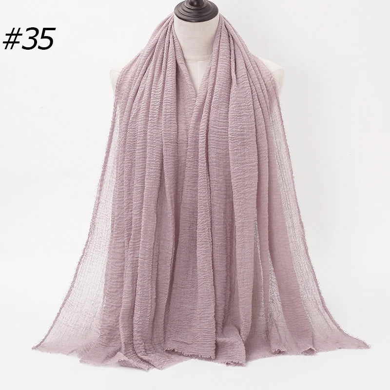 Eleganter Baumwoll-Hijab – Leicht, Atmungsaktiv und Vielseitig