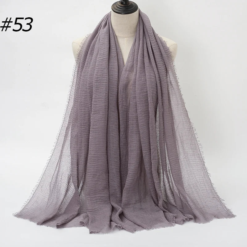 Eleganter Baumwoll-Hijab – Leicht, Atmungsaktiv und Vielseitig
