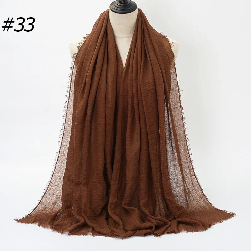 Eleganter Baumwoll-Hijab – Leicht, Atmungsaktiv und Vielseitig