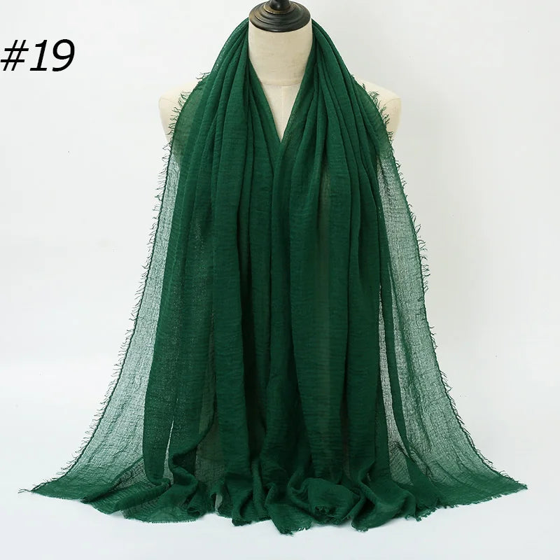 Eleganter Baumwoll-Hijab – Leicht, Atmungsaktiv und Vielseitig
