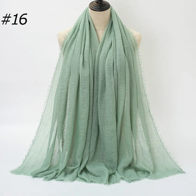 Eleganter Baumwoll-Hijab – Leicht, Atmungsaktiv und Vielseitig