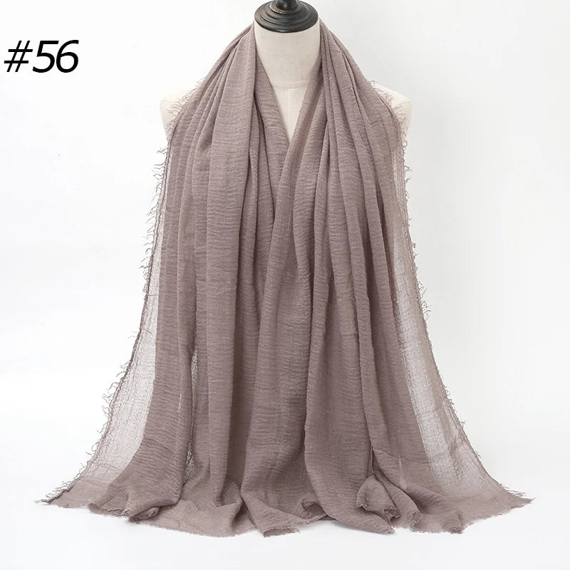 Eleganter Baumwoll-Hijab – Leicht, Atmungsaktiv und Vielseitig