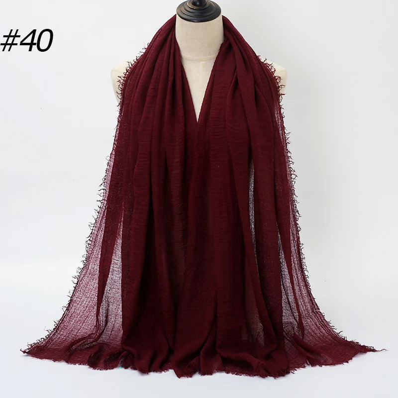 Eleganter Baumwoll-Hijab – Leicht, Atmungsaktiv und Vielseitig