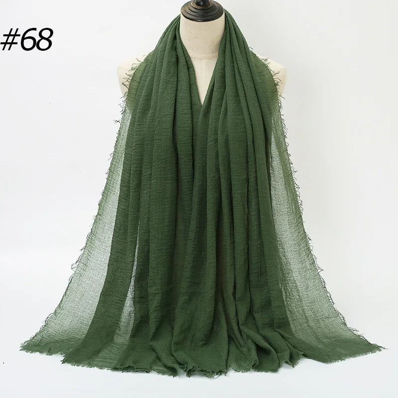 Eleganter Baumwoll-Hijab – Leicht, Atmungsaktiv und Vielseitig