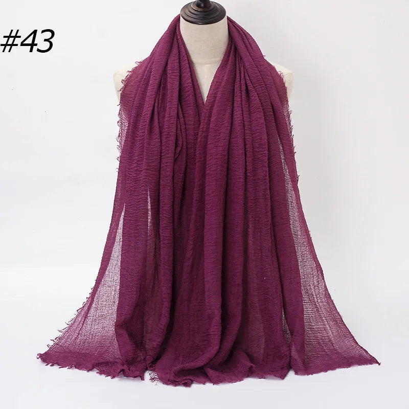 Eleganter Baumwoll-Hijab – Leicht, Atmungsaktiv und Vielseitig