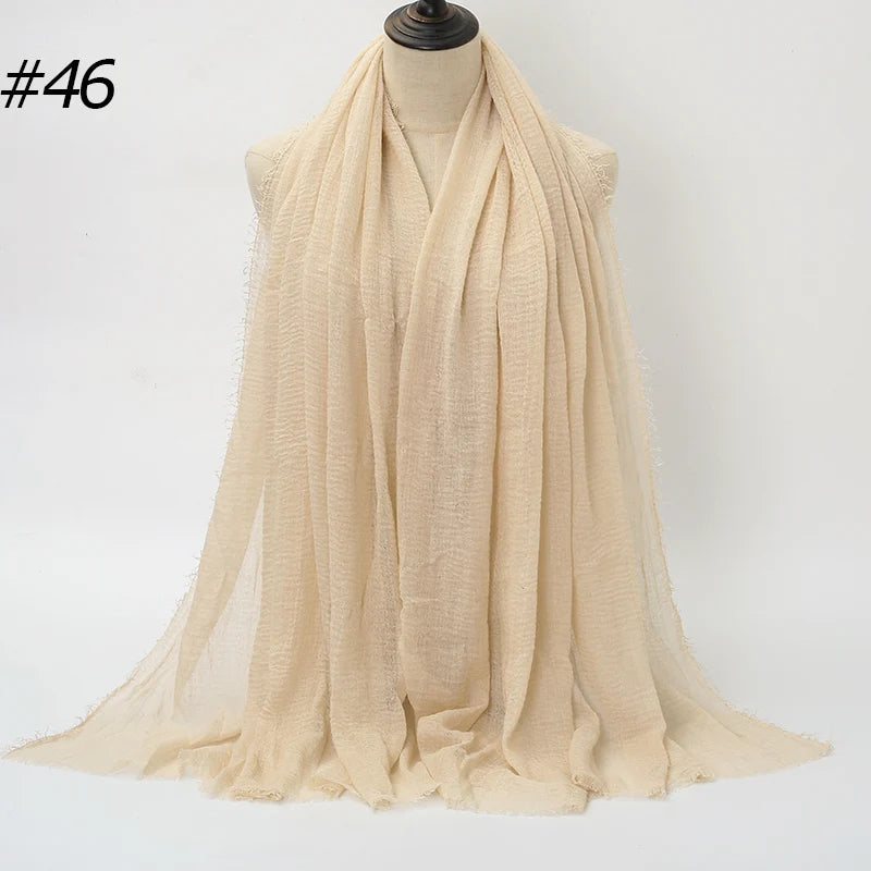 Eleganter Baumwoll-Hijab – Leicht, Atmungsaktiv und Vielseitig