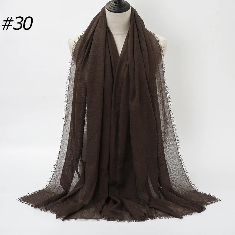 Eleganter Baumwoll-Hijab – Leicht, Atmungsaktiv und Vielseitig