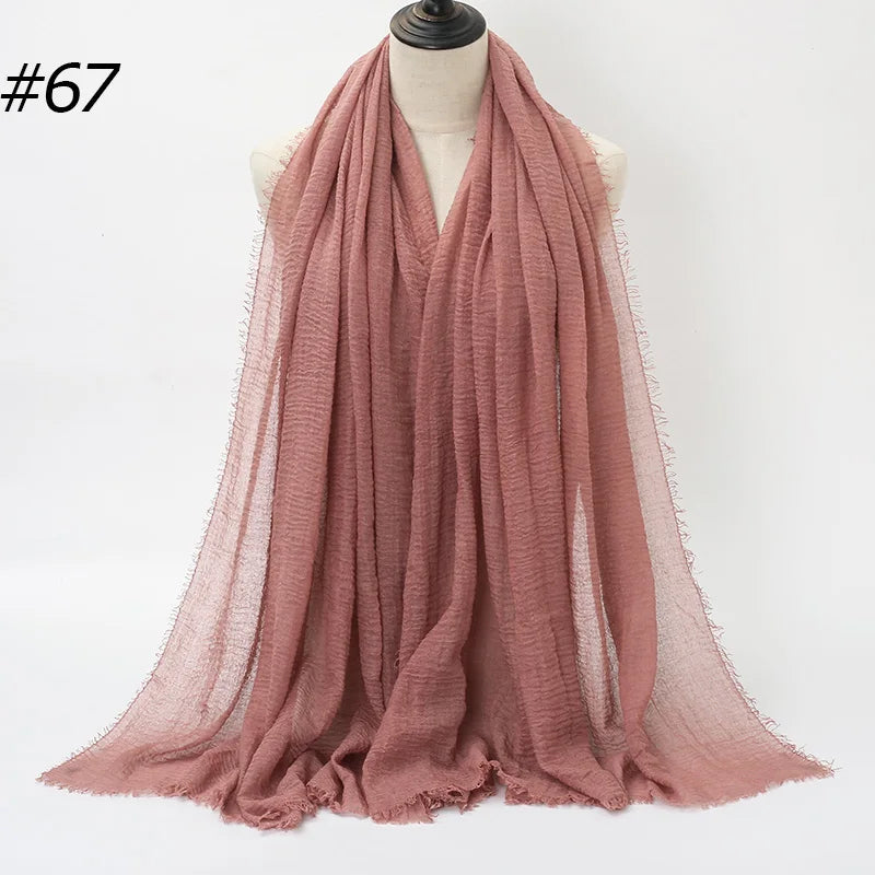 Eleganter Baumwoll-Hijab – Leicht, Atmungsaktiv und Vielseitig