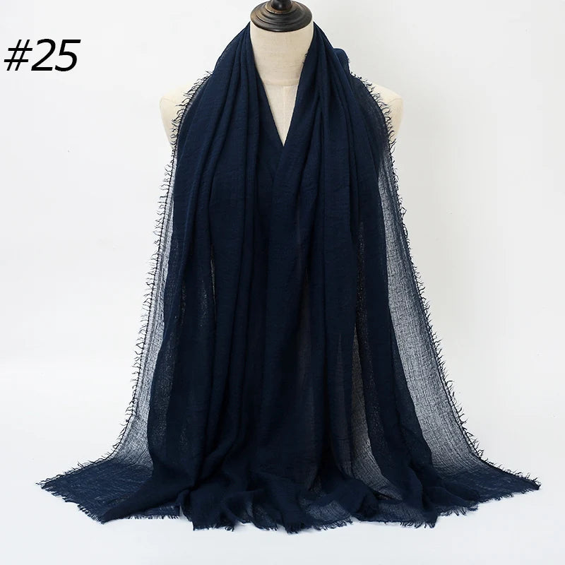 Eleganter Baumwoll-Hijab – Leicht, Atmungsaktiv und Vielseitig