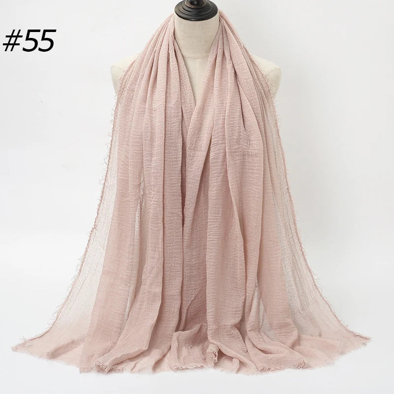 Eleganter Baumwoll-Hijab – Leicht, Atmungsaktiv und Vielseitig
