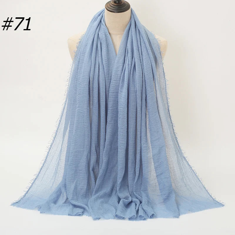 Eleganter Baumwoll-Hijab – Leicht, Atmungsaktiv und Vielseitig