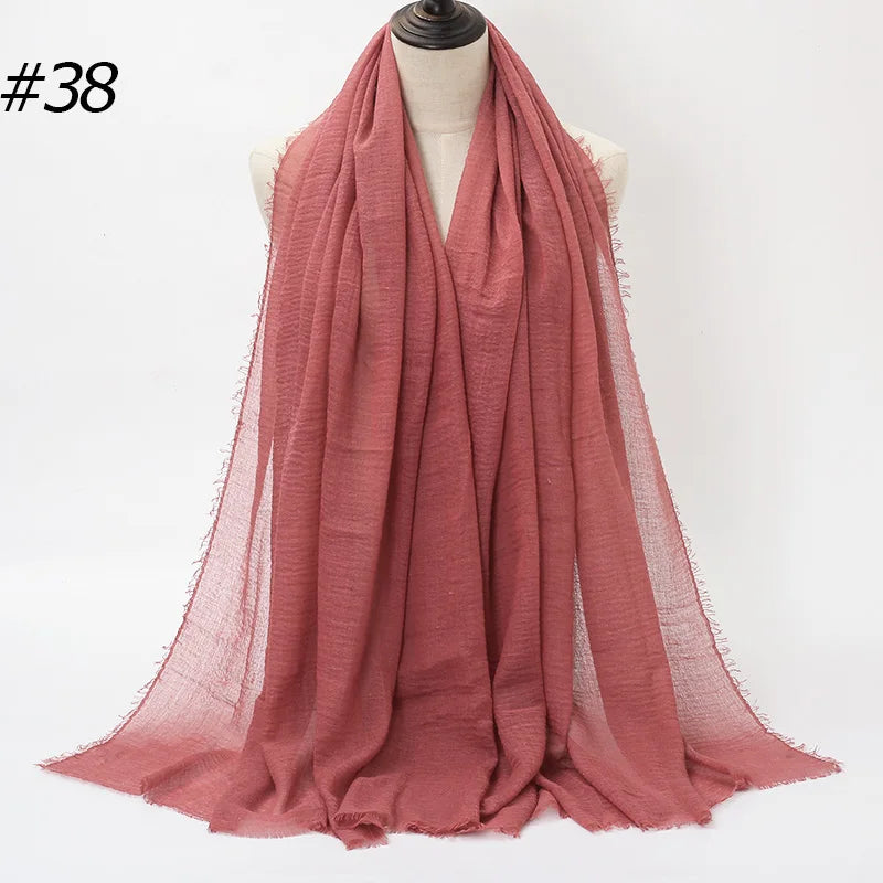 Eleganter Baumwoll-Hijab – Leicht, Atmungsaktiv und Vielseitig