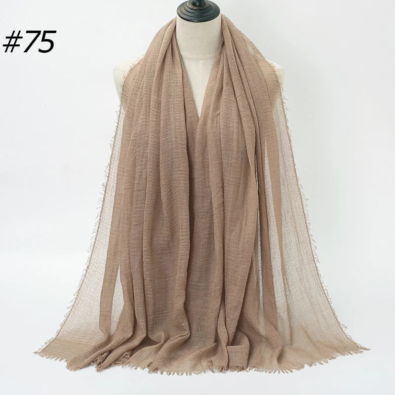 Eleganter Baumwoll-Hijab – Leicht, Atmungsaktiv und Vielseitig