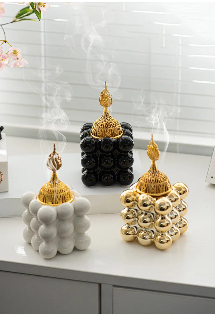 Eleganter Keramik-Aroma-Brenner – Luxus Räuchergefäß für Zuhause und Büro