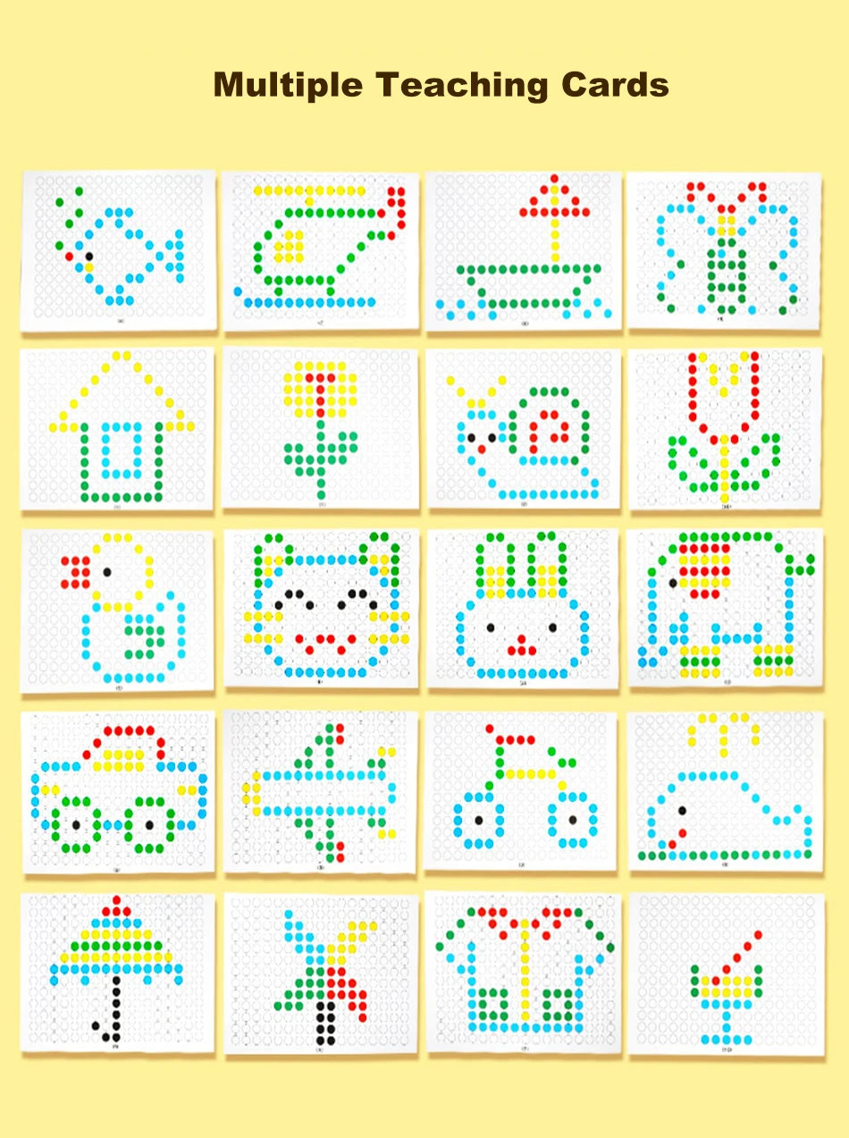 Magnetische Zeichen- und Mosaiktafel für Kinder – Ente Design