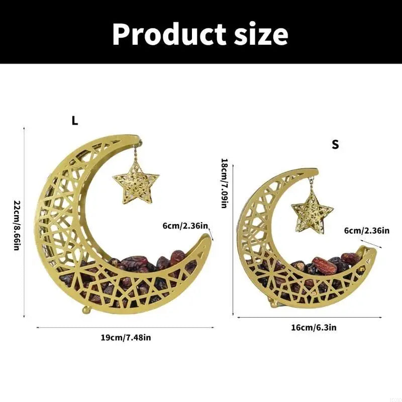 Elegante Metall-Snackschale – Serviertablett für Ramadan, Feste & Zuhause