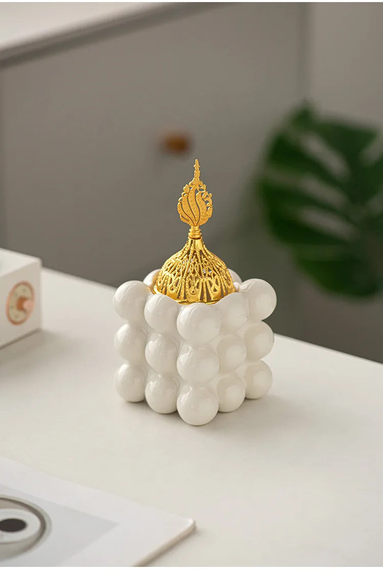 Eleganter Keramik-Aroma-Brenner – Luxus Räuchergefäß für Zuhause und Büro