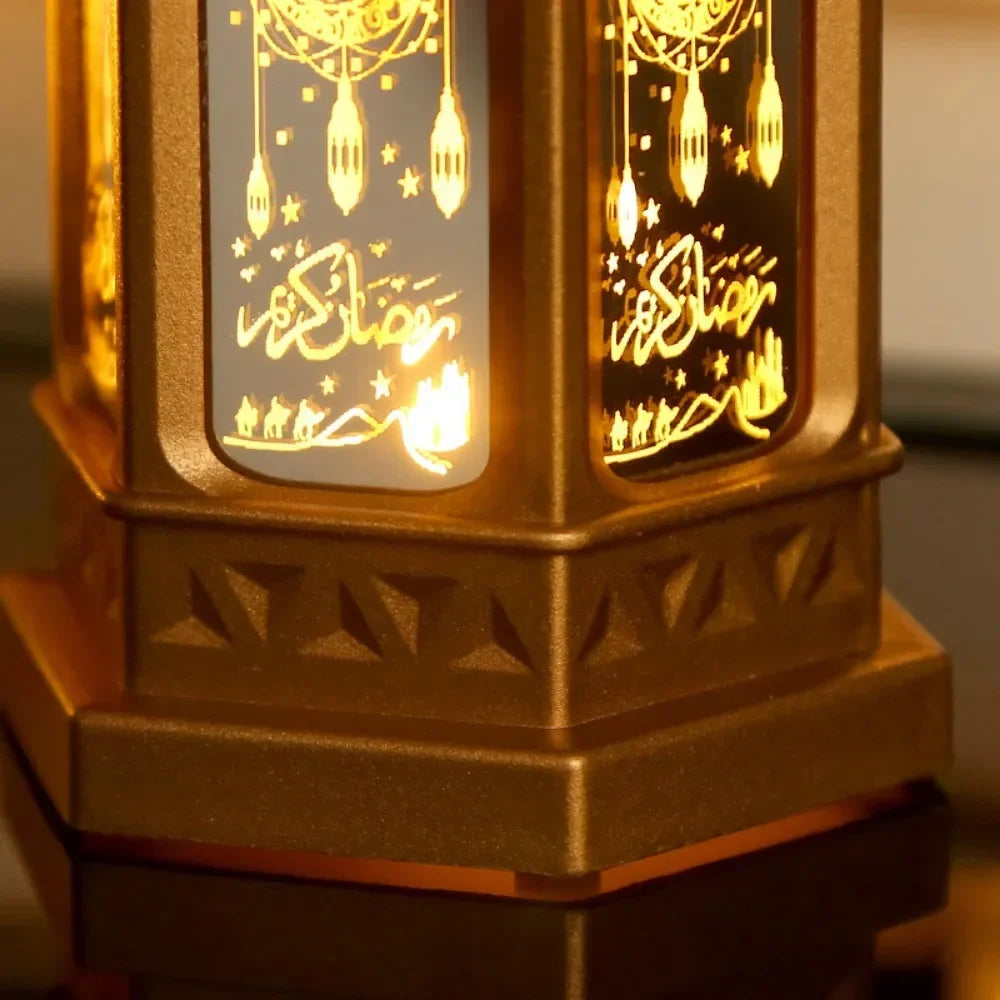 LED Ramadan Laterne – Dekorative Kunststoff-Lampe für festliche Beleuchtung