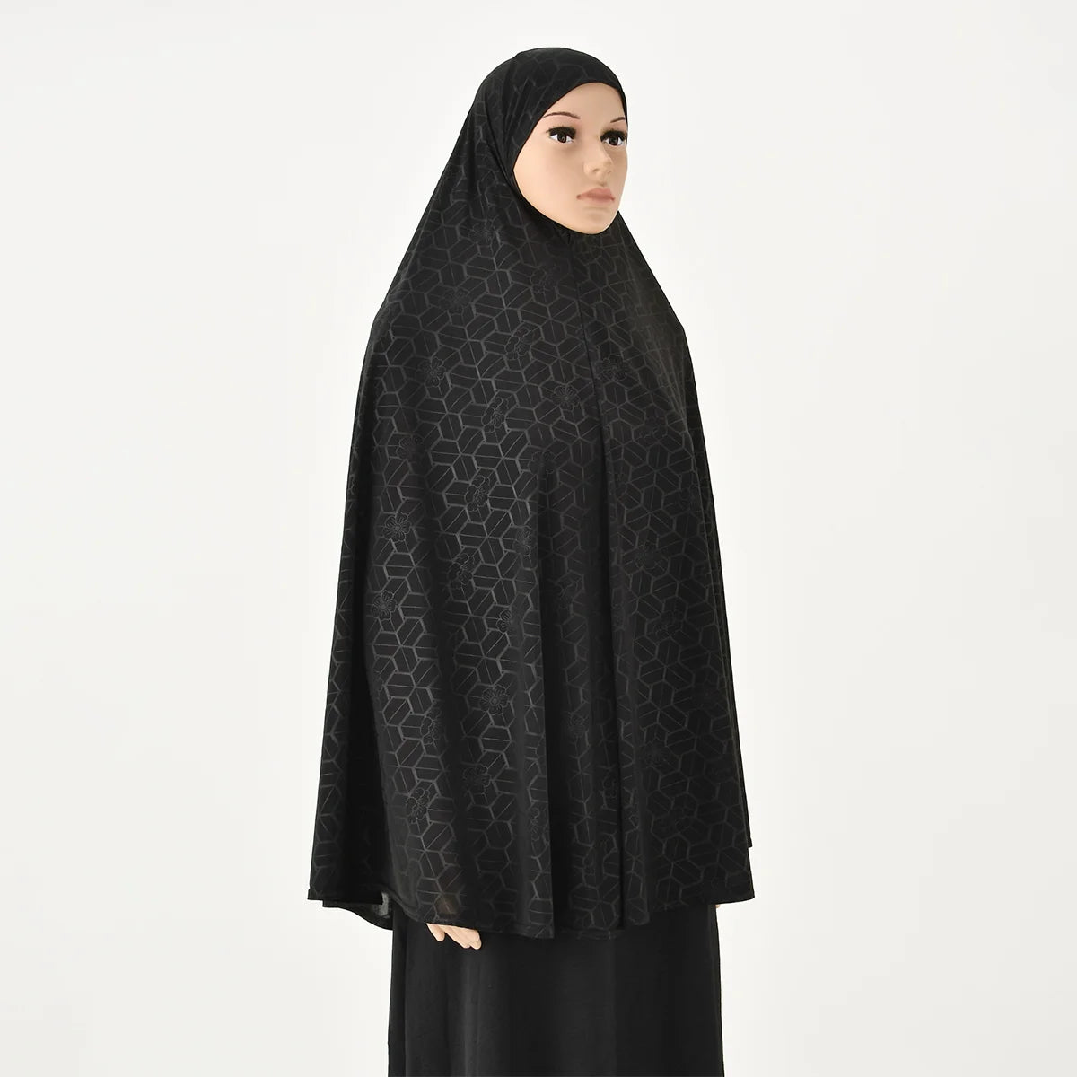 Bequemer Einteiler-Hijab mit elegantem Paisley-Muster – Ideal zum Beten & für den Alltag