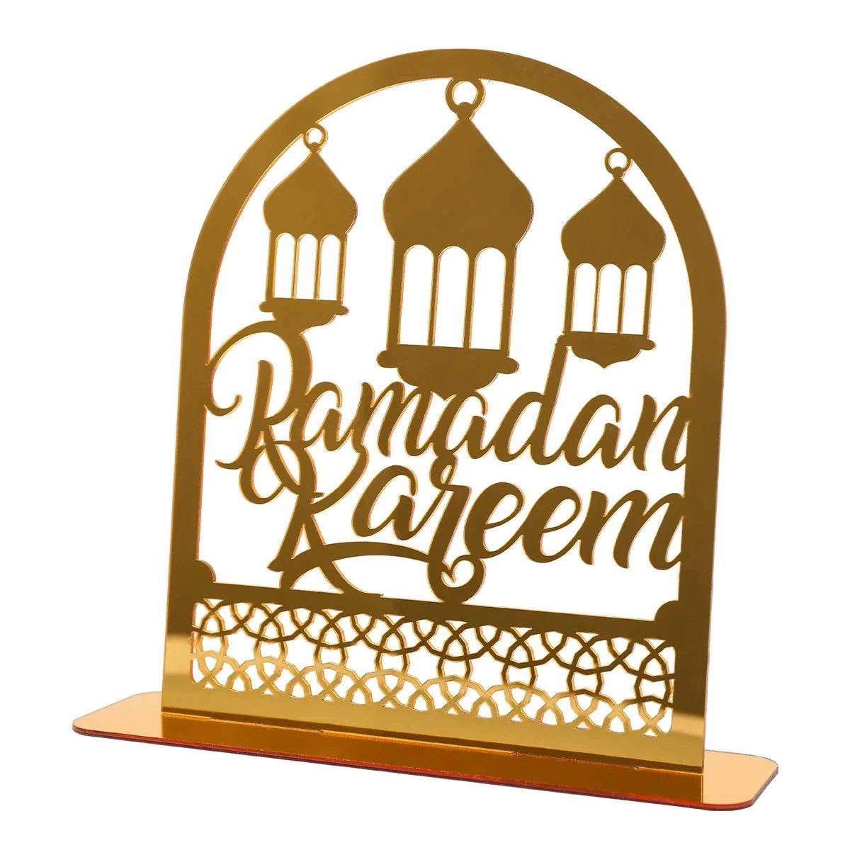 Elegant Eid & Ramadan Tray – Acrylic Decor Plate for Table Centerpieces
