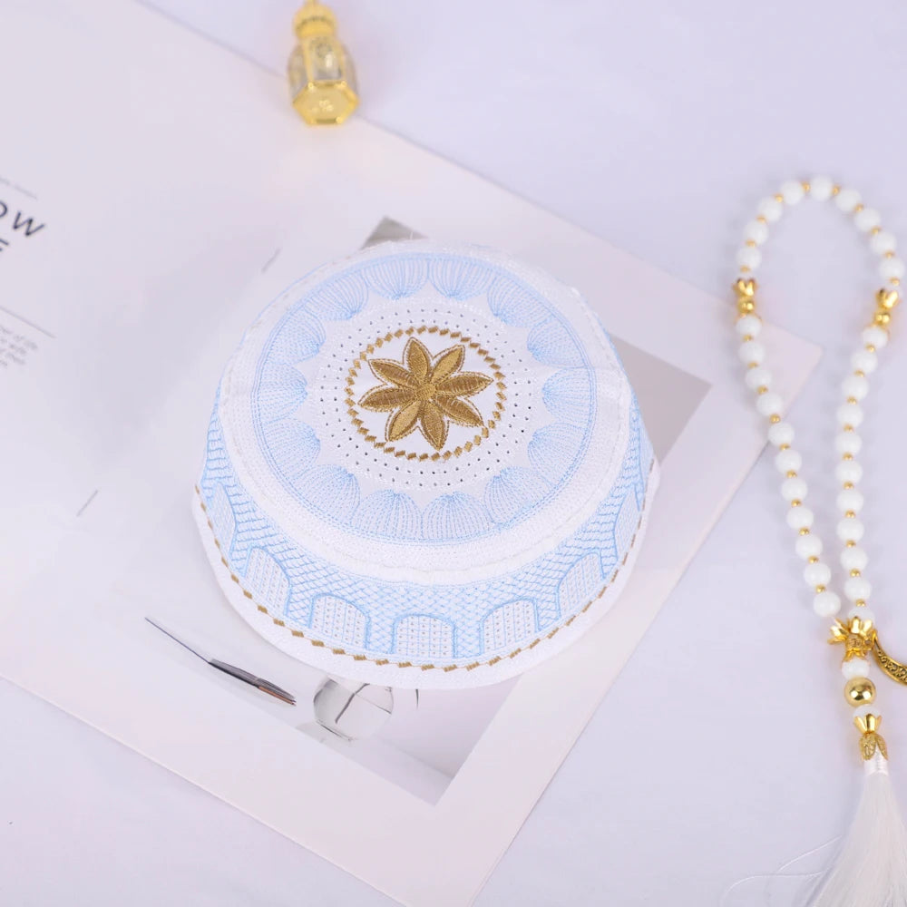 Hochwertige Muslimische Gebetskappe – Mehrfarbig & Besticktes Design