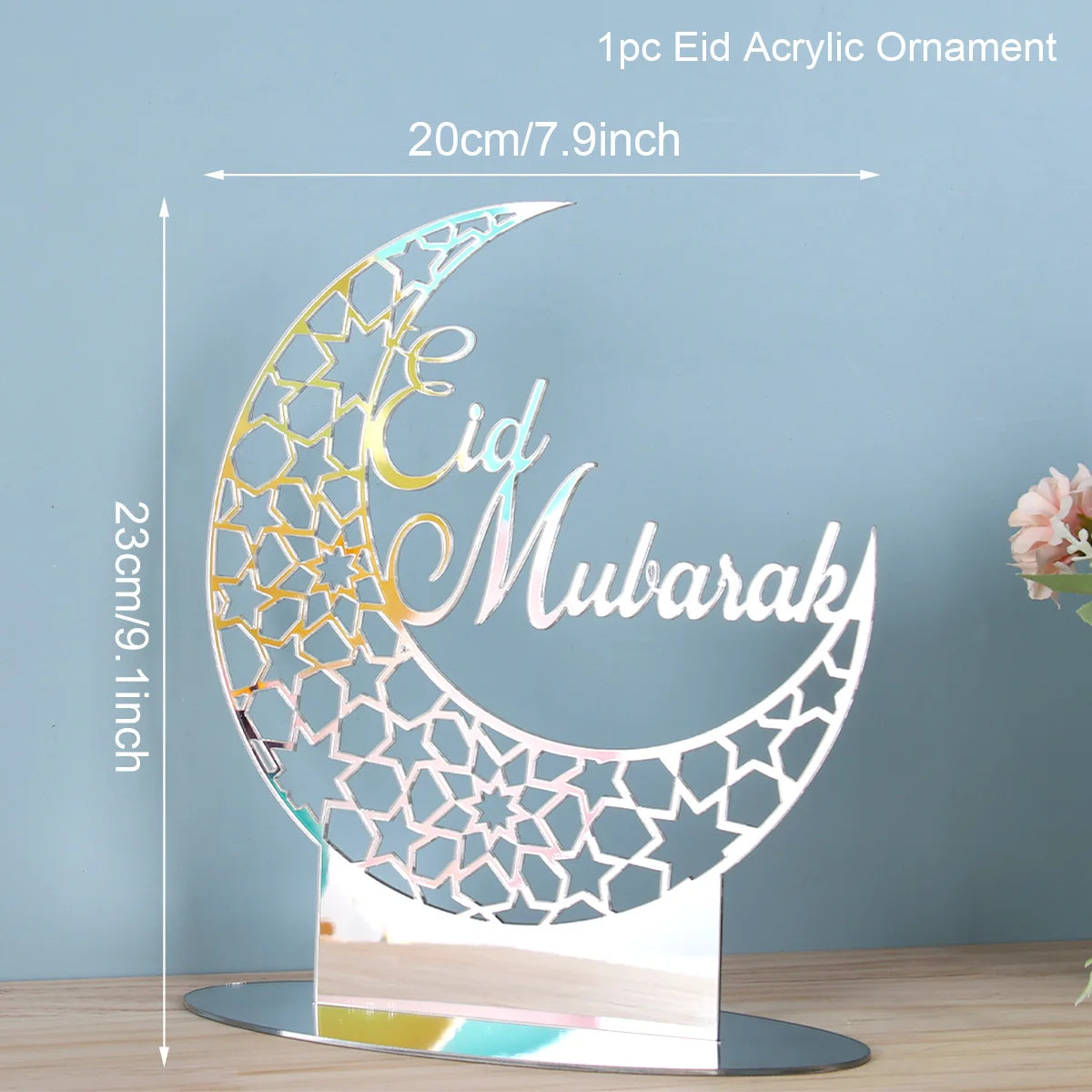 Edle Ramadan & Eid Acryl-Dekorationen – LED Tischleuchten & Deko-Ständer
