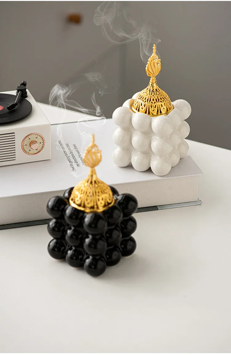 Eleganter Keramik-Aroma-Brenner – Luxus Räuchergefäß für Zuhause und Büro