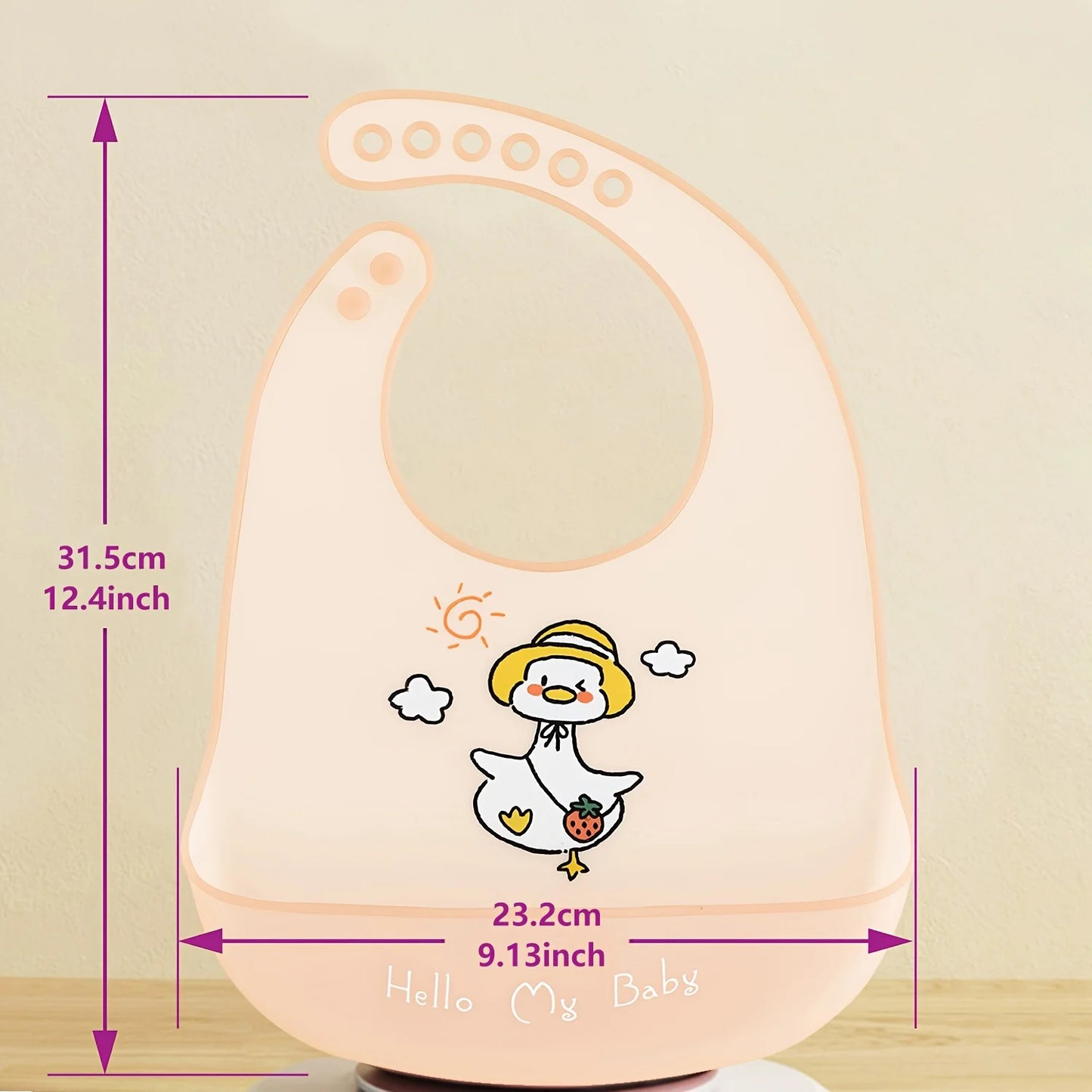 Wasserdichte Baby-Lätzchen aus Silikon, Verstellbare Weiche Babylätzchen mit Süßen Tiermotiven, Unisex für Jungen & Mädchen, Fütterungszubehör