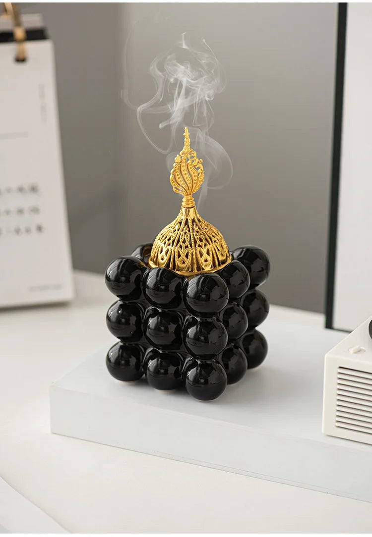 Eleganter Keramik-Aroma-Brenner – Luxus Räuchergefäß für Zuhause und Büro