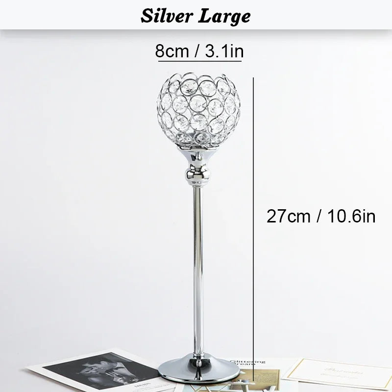 Luxuriöser Kristall-Kerzenhalter – Elegantes Tischdekor für Hochzeiten, Feste und Zuhause