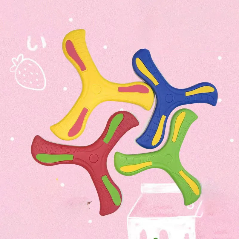 Weicher Kinder-Bumerang – 3-Flügel-Design für drinnen & draußen