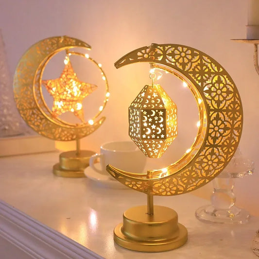 360° drehbare LED-Mondlampe – Orientalische Leuchte für Ramadan