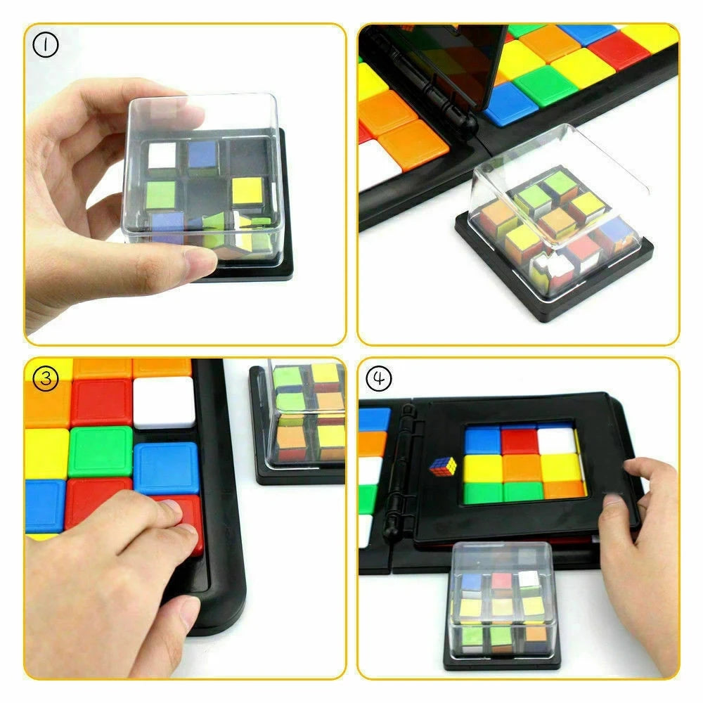 Farben-Rennspiel für Kinder – Quadratisches Puzzle- und Geschicklichkeitsspiel