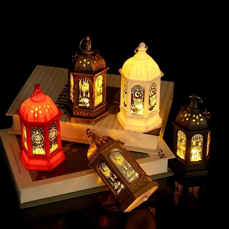 LED Ramadan Laterne – Dekorative Kunststoff-Lampe für festliche Beleuchtung