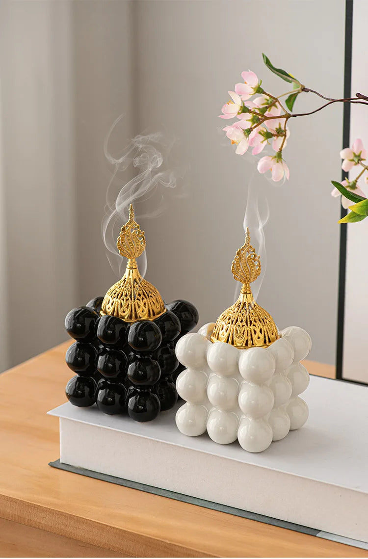 Eleganter Keramik-Aroma-Brenner – Luxus Räuchergefäß für Zuhause und Büro