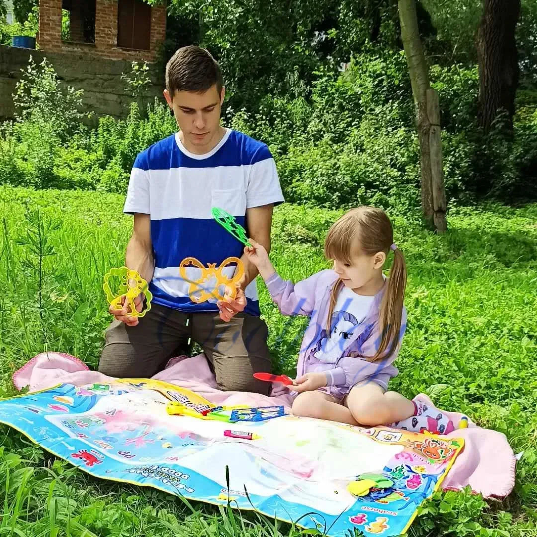 Magische Wasser-Zeichenmatte für Kinder – Kein Chaos, nur Lernen & Spaß
