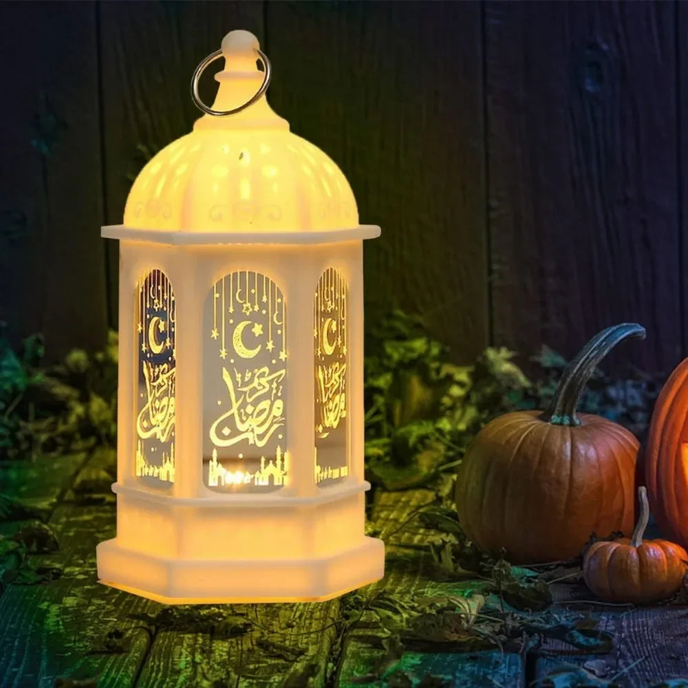 LED Ramadan Laterne – Dekorative Kunststoff-Lampe für festliche Beleuchtung