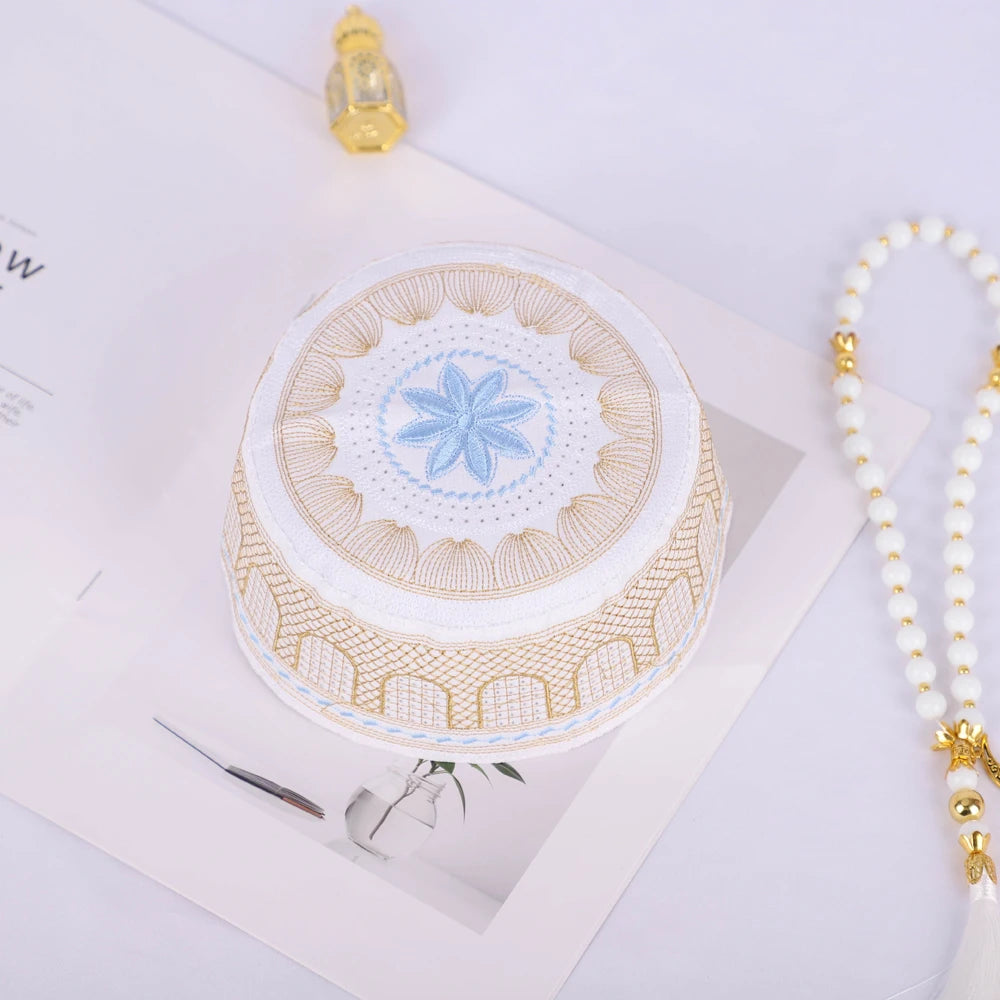 Hochwertige Muslimische Gebetskappe – Mehrfarbig & Besticktes Design