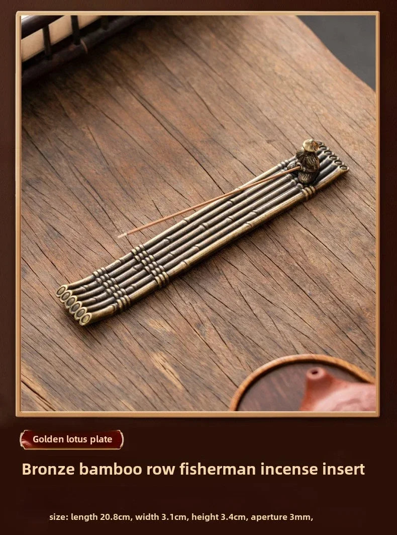 Metallischer Räucherstäbchenhalter – Eleganter Boot-Design-Halter aus Legierung