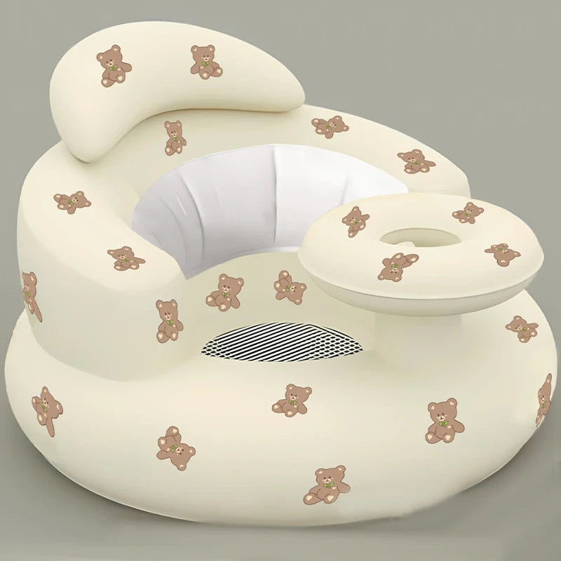 Aufblasbarer Baby-Sitz mit Rückenstütze